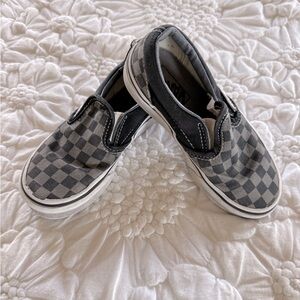 Little Boys Checkered Vans